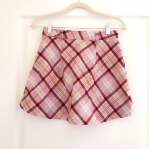 Forever 21 skirt plaid pink small - Picture 2 of 6